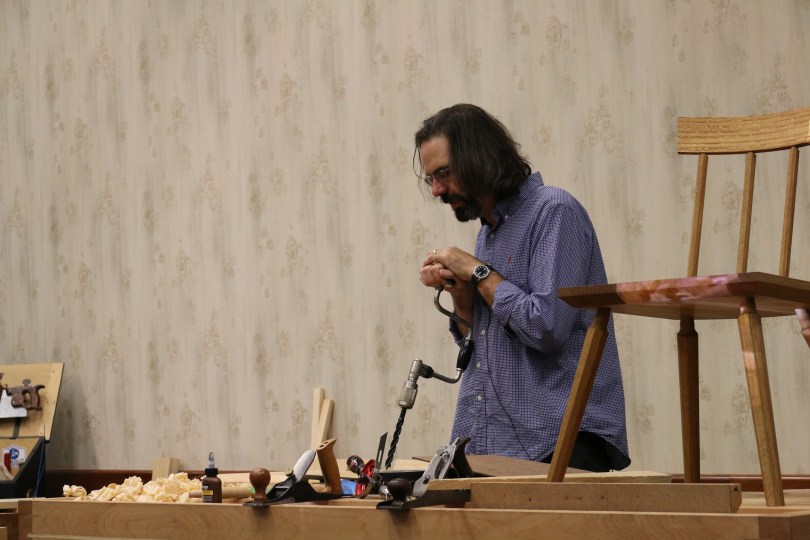 Chris Schwarz' talk on making a straightforward chair (showing how you don't need to invest in a lot of fancy chairmanning tools to make a comfortable and nice looking chair)