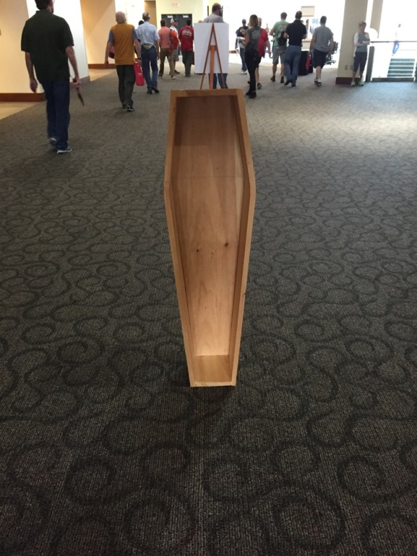 You know Roy Underhill's presentation killed -- there were a LOT of coffins all over the room.