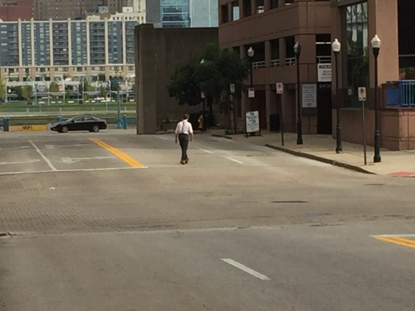 Couldn't help but think of the beginning of the Woodwright's Shop as Roy walked to the parking garage that looks almost a bit like the streets of Durham, NC ;-)