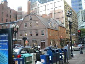 The Old Corner Bookstore in Boston 2010. Just after it closed after a LONG time as the oldest bookstore in America. We were there when it was recently vacated. I think its a Chipotle now.