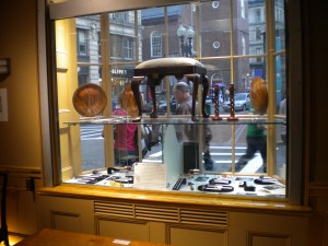 Footstool, turnings, locks, jewelry etc